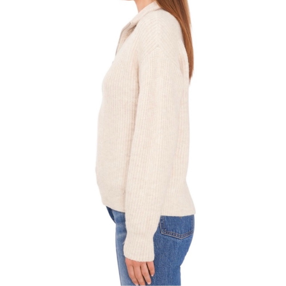 Vince Camuto Half Zip Pullover Soft Knit Sweater - Picture 4 of 8